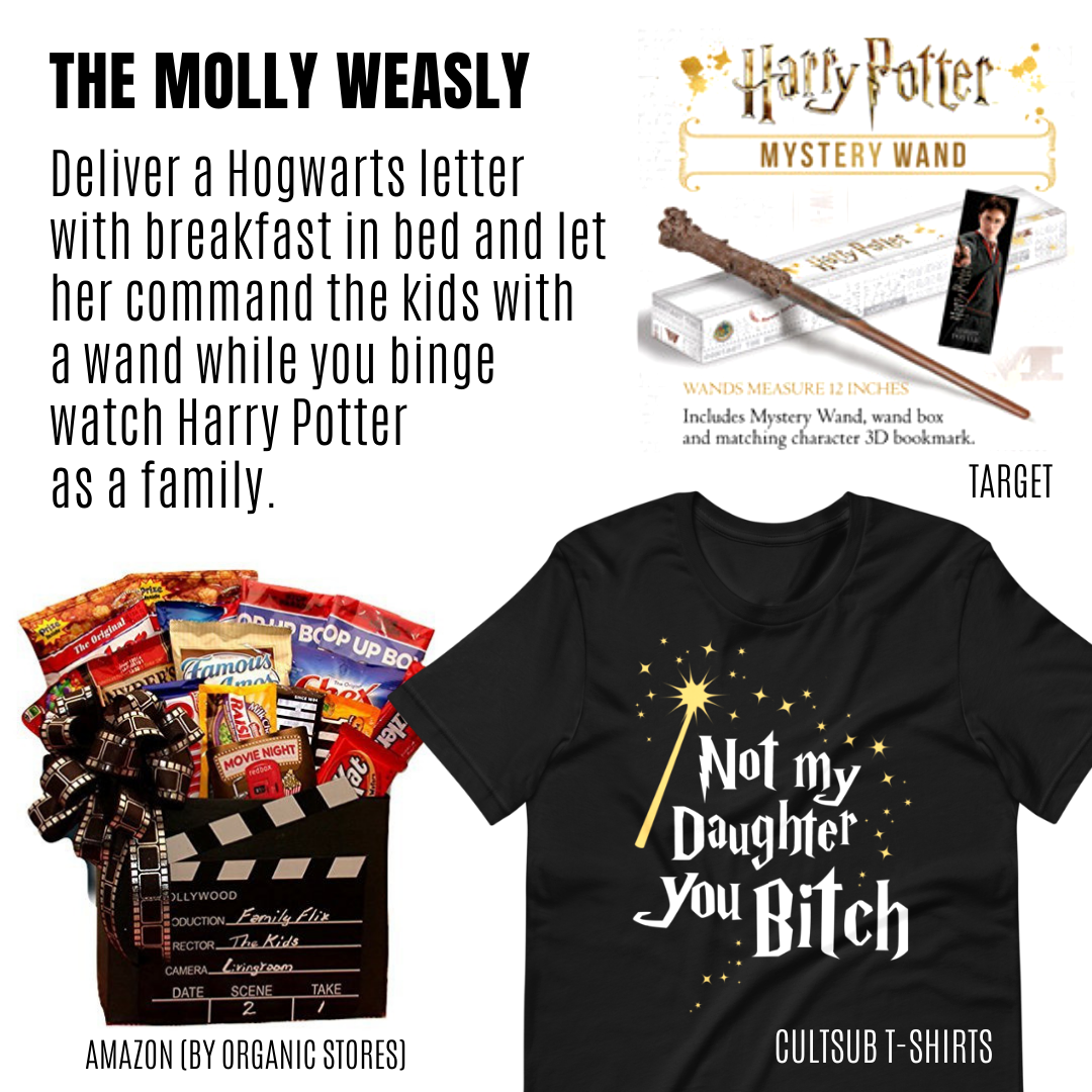Harry Potter Mrs. Molly Weasly CultSub T-Shirts Mother's Day Stay At Home Movie Theme Ideas 
