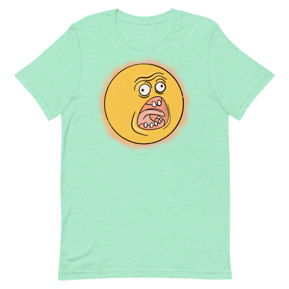 Rick and Morty Inspired Screaming Sun Tiny Planet T-shirt 