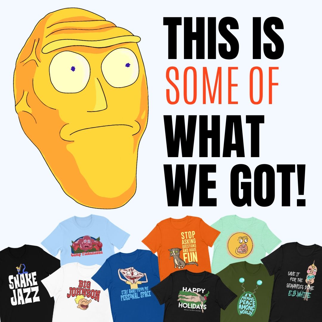 CultSub Tshirts Rick and Morty Collecton 