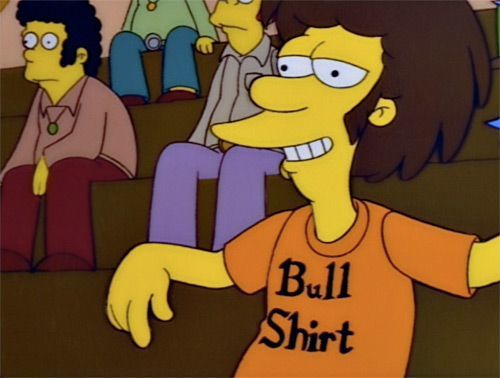 The Simpson Lenny Bull Shirt T-Shirt 1970s Memory
